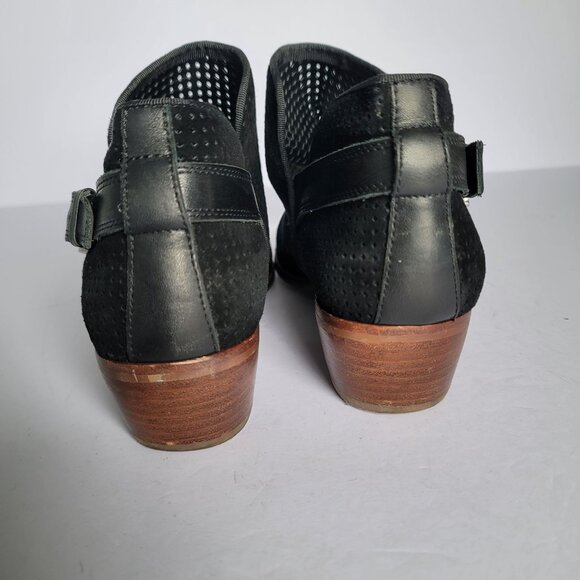 Sam Edelman Paula perforated Leather Upper Suede Ankle Boots. Size 10 - Picture 5 of 7